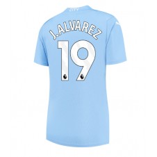 Manchester City Julian Alvarez #19 Hjemmedrakt Kvinner 2023-24 Kortermet